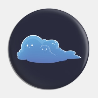 Kawaii Blue Cloud Pin