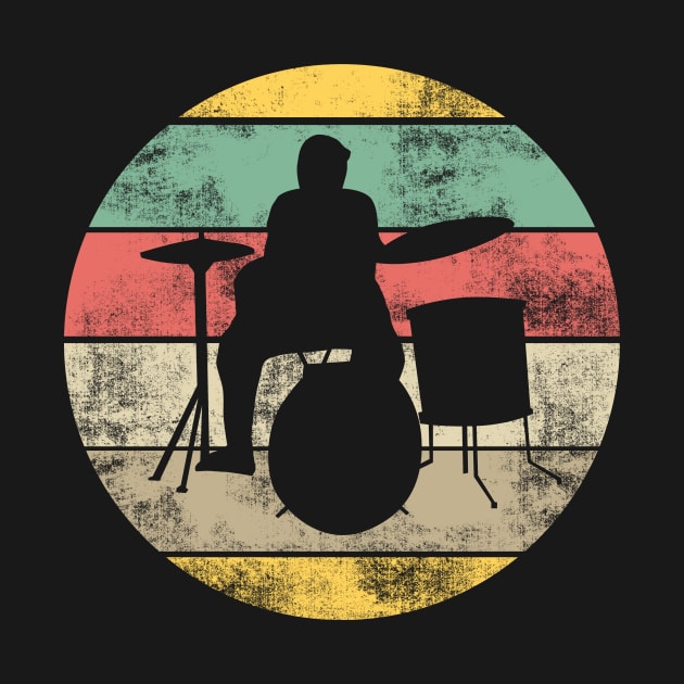 Retro Drums Drummer by Imutobi