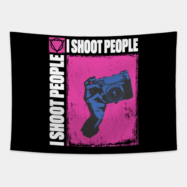 I Shoot People Photographer Tee Tapestry by TSHIRT PLACE