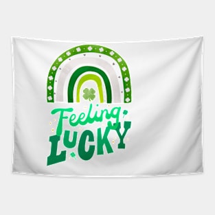 Feeling Lucky Rainbow desihn Tapestry