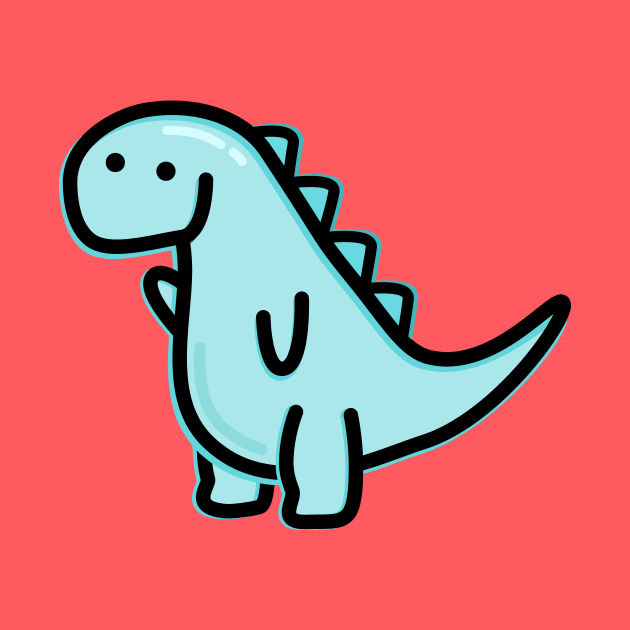 Cute Dino by happyfruitsart