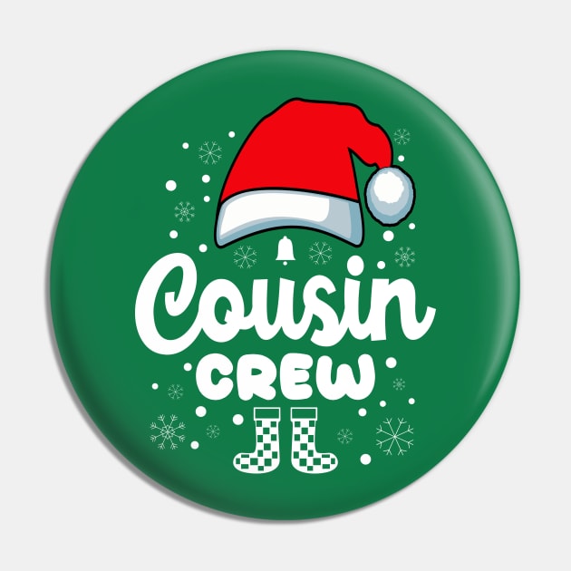 Christmas Family Cousin Santa Hat Pin by JaussZ