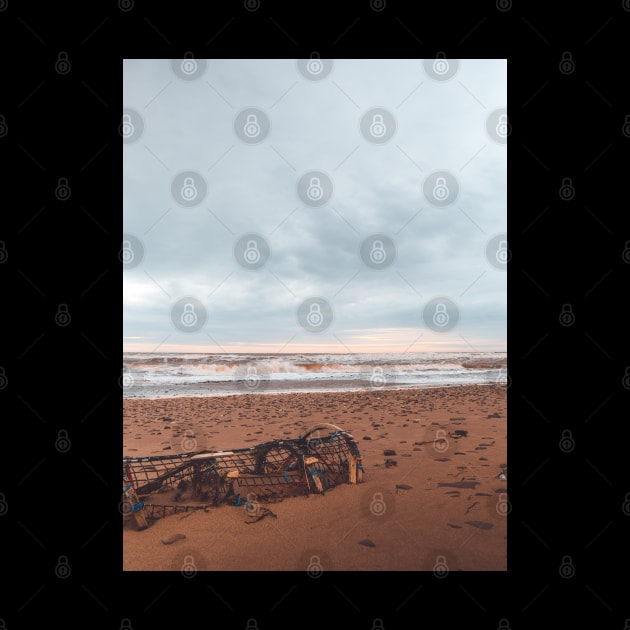 Stranded Lobster Trap on a New Brunswick Beach V1 by Family journey with God