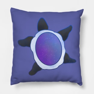 Pride Flag Space Turtle Asexual Flag Pillow