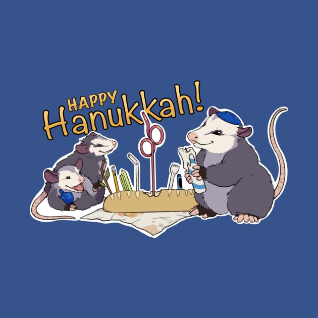 Hanukkah possums by Sidhe Crafts