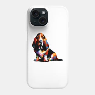 Vibrant Basset Fauve de Bretagne in Splash Art Phone Case