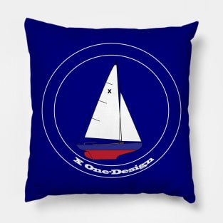 X ONE-DESIGN (UK) Sailboat Pillow