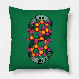 The Man (Testosterone Molecule) Pillow