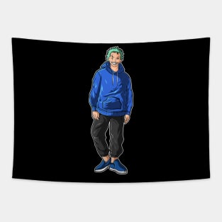 One Piece Roronoa Zoro Action Color Tapestry