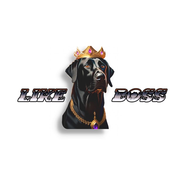 LIKE A BOSS  "king dog" by luxardo ART