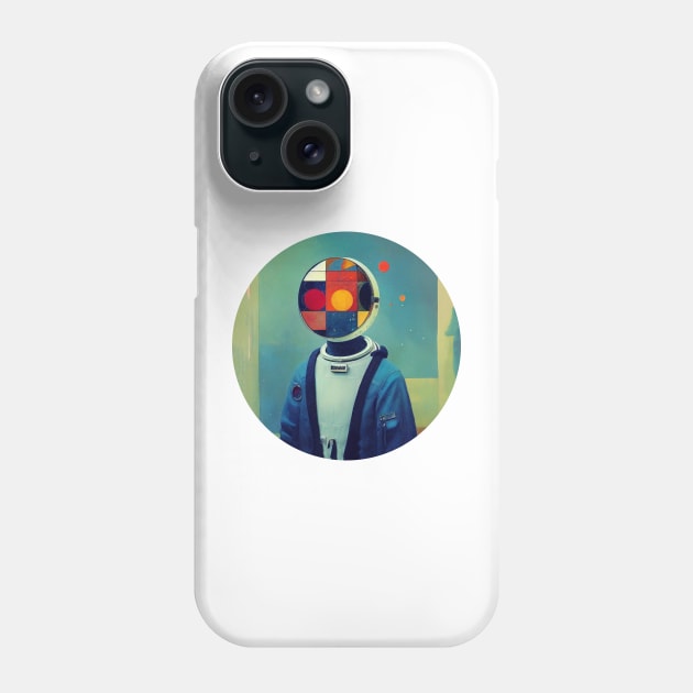 Abstract painting, Russian astronaut Phone Case by fachtali