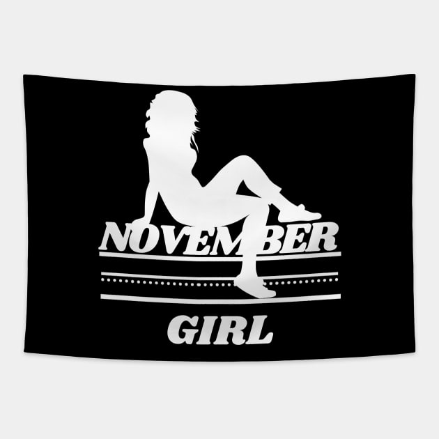 November Birthday Women November Girl S Tapestry by NickDsigns