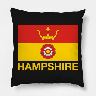 Saxon Crown and Tudor Rose Hampshire Flag Pillow