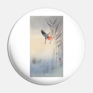 Kingfisher by Ohara Koson Pin