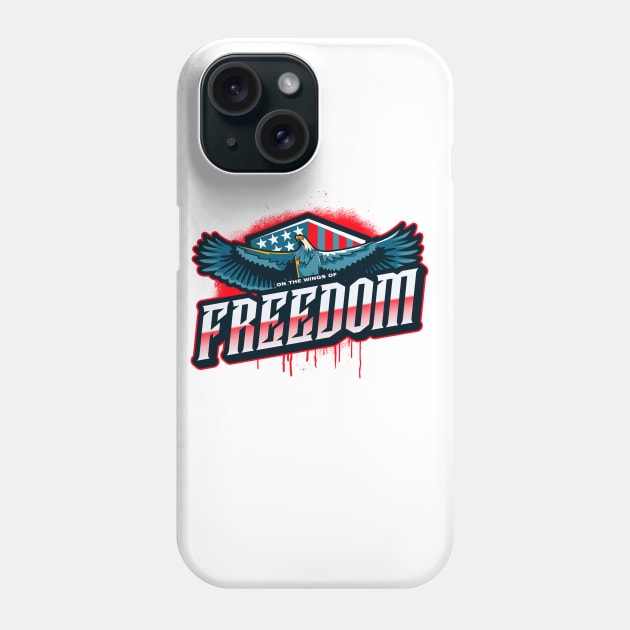 Wings of Freedom Phone Case by Dead Presidents Studio