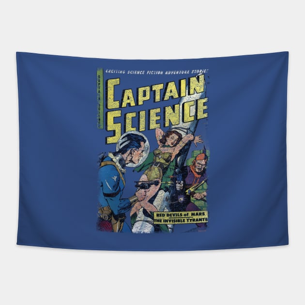 Captain Science Tapestry by PeterMelnick