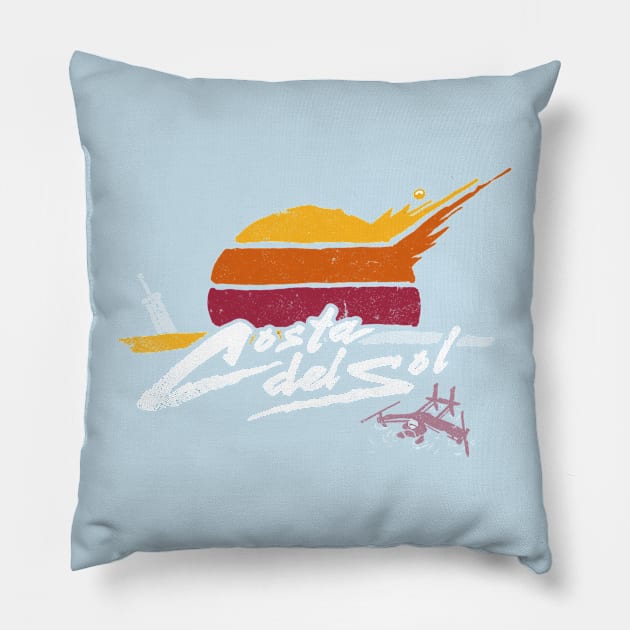 Costa Del Sol Pillow by junkenheimer