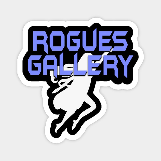 ROGUES GALLERY Female (White Silhouette) Magnet by Zombie Squad Clothing