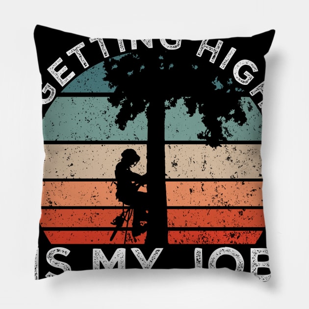 Getting High Is My Job Pillow by TK Store