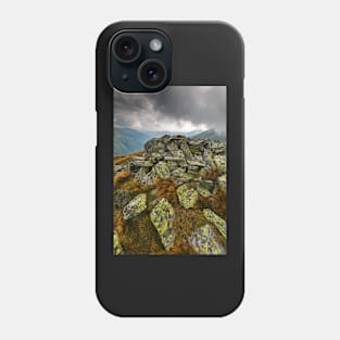 Alpine landscape in a cloudy day Phone Case