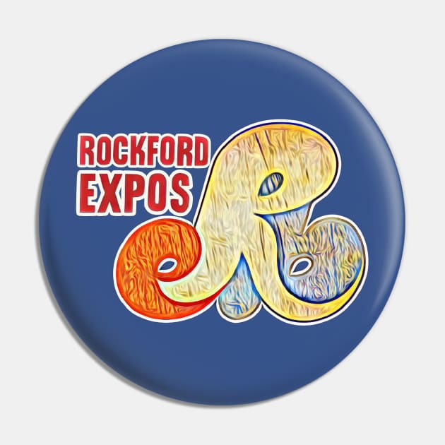 Rockford Expos Baseball Pin by Kitta’s Shop