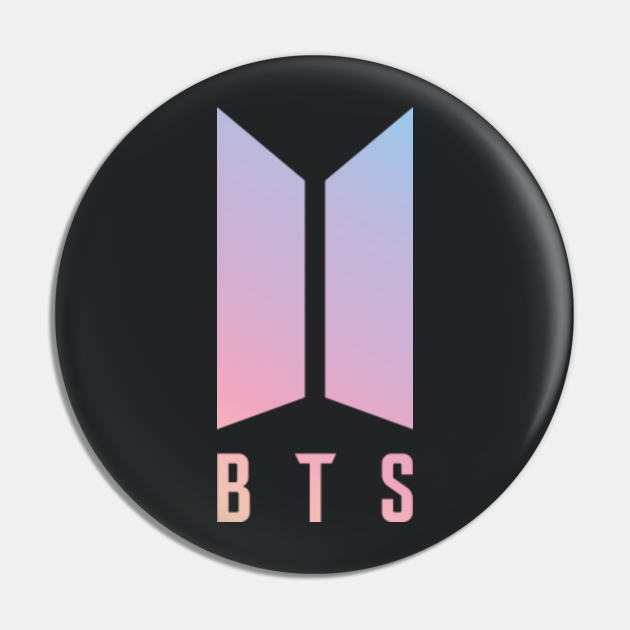 BTS New Logo - Kpop - Pin | TeePublic