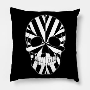 Two Tone Skull Pillow