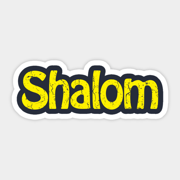 Shalom, Israel' Sticker