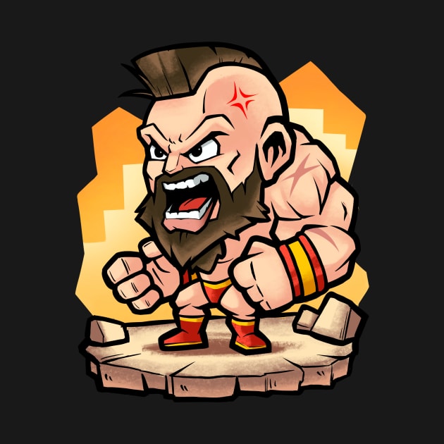 Wrestling Fighter by Denzell Draws