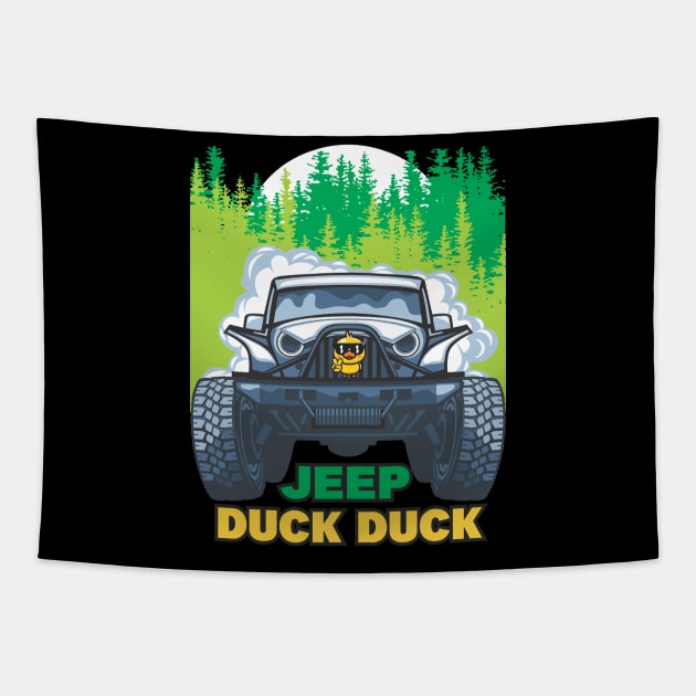 Duck Duck Jeep Tapestry by Duck Duck Jeep