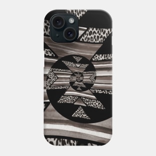 Leopard Serape Southwest Blanket Gray Phone Case