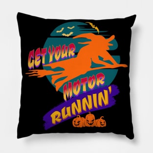 Witchy Motor Runnin' Pillow