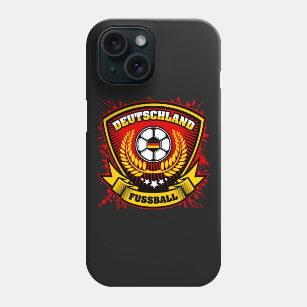 Deutschland Soccer Fussball Phone Case by RadStar