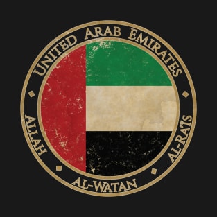 Vintage UAE United Arab Emirates Asia Asian Flag T-Shirt