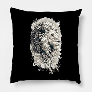 White Lion Pillow