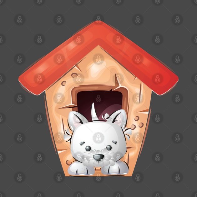 A House Is Not A Home Without A Dog by PuppyCharacterDesigns
