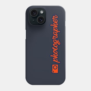 Photographer blue Phone Case