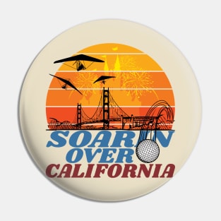 Soarin Over California Attraction Ride Retro Design Pin