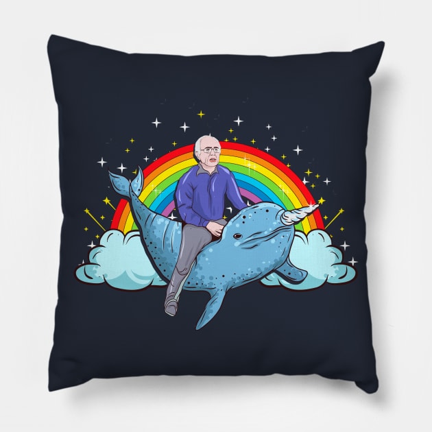 Bernie Sanders Narwhal 2020 Pillow by E