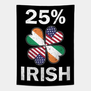 25% One Quarter Irish St Patricks Day Tapestry