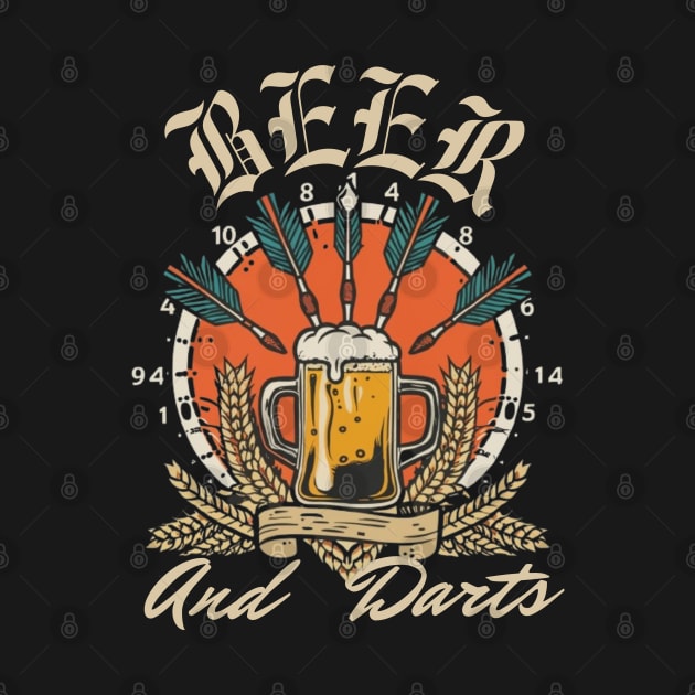 Darts and Beer by LionKingShirts