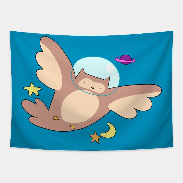 Space Owl Tapestry by saradaboru