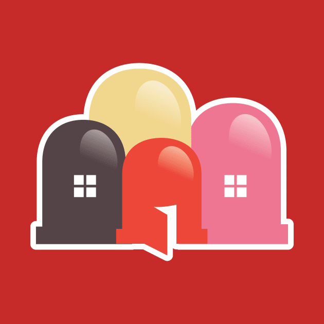 Light bulb and houses sticker logo icon. Energy power in the house idea concept. Real Estate logo design icon. by AlviStudio