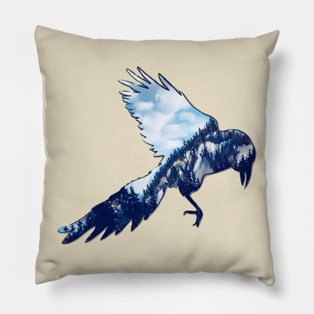 Free as a bird Pillow by amorawic3