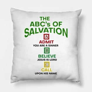 The ABC's of Salvation Pillow