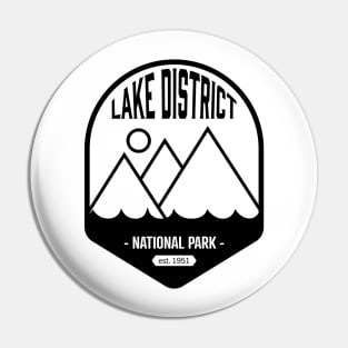 Lake District National Park Logo Badge Design Pin