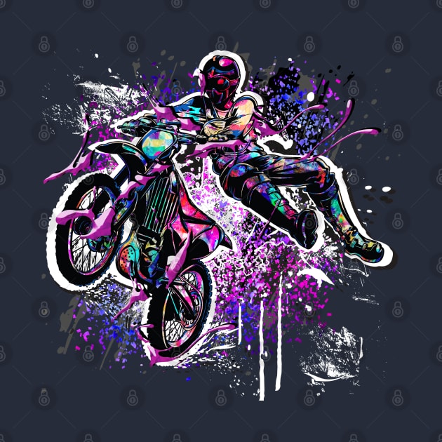 Motocross - MX - Moto cross by BabyYodaSticker