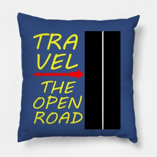 Traveling The Open Road Pillow