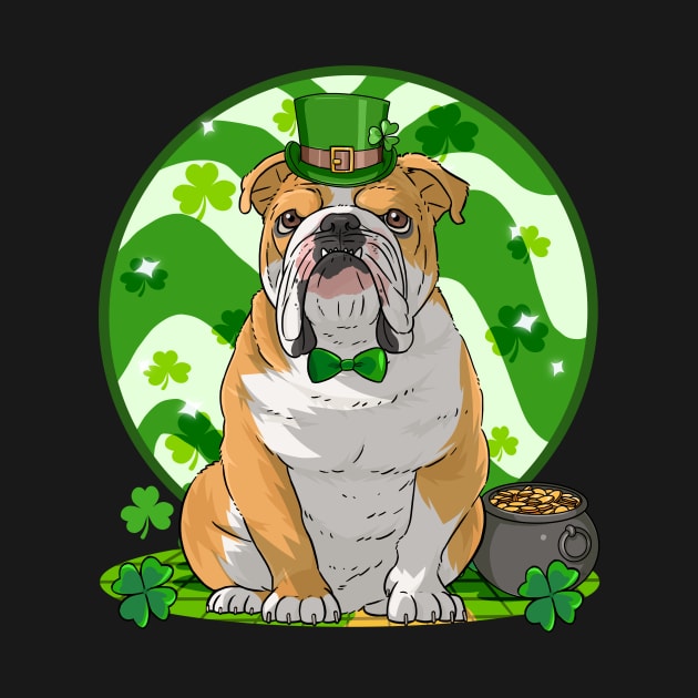 English Bulldog Dog St Patricks Day Irish Leprechaun by Noseking