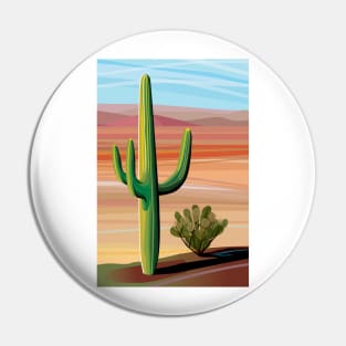 Saguaro Cactus in Sonora Desert Pin
